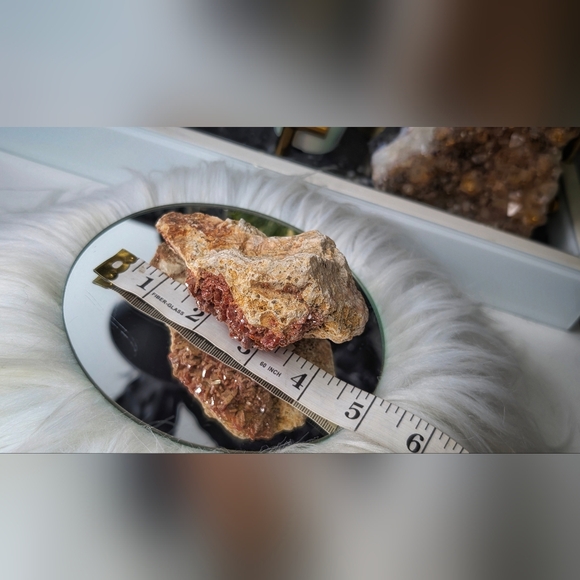 Rare Vanadinite Crystal Cluster - Picture 4 of 9